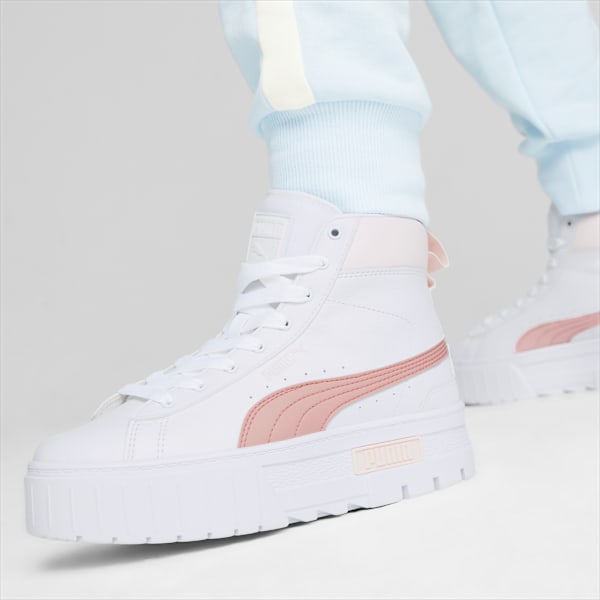 Tenis Mujer Mayze Mid, PUMA White-Frosty Pink, large-MEX