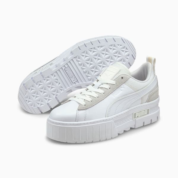 Mayze Tech Women's Trainers, Puma White, large-MEX