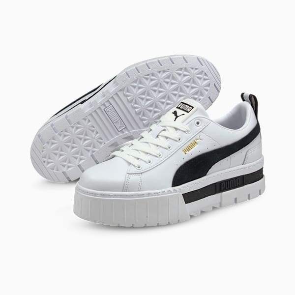 Tenis para mujer Mayze, Puma White-Puma Black, large-MEX