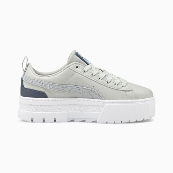Mayze Sneakers Women, Glacier Gray-Platinum Gray-Puma Team Gold, large-ZAF