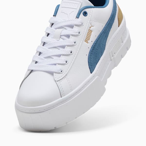 Mayze Women's Sneakers, PUMA White-Blue Horizon, large-MEX
