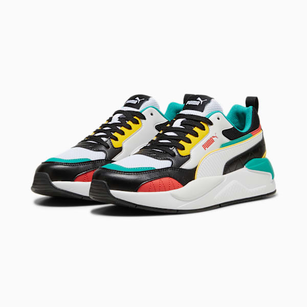 Zapatillas X-Ray 2 Square, PUMA Black-PUMA White-Feather Gray-Active Red, large-ARG