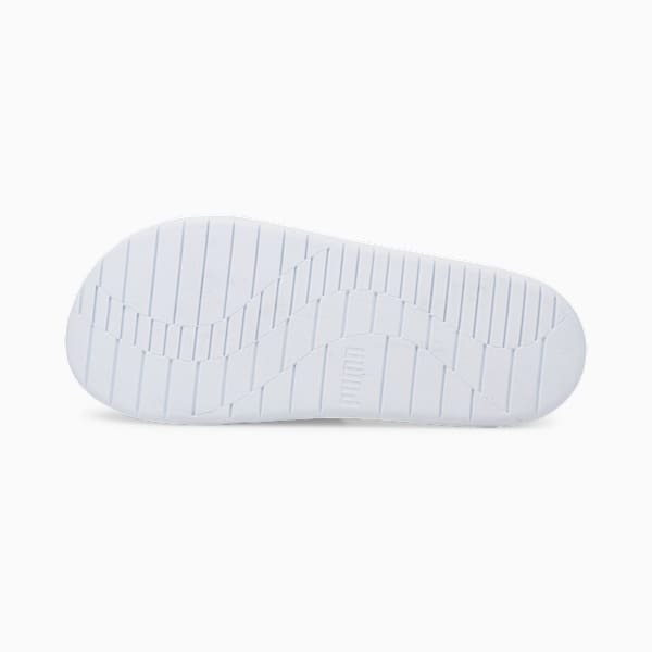Softride Massage Men's Slides, Puma White-Puma Black, large-MEX