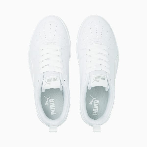 Tenis juveniles Rickie, Puma White-Puma White-Glacier Gray, large-MEX
