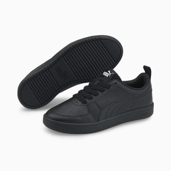 Tenis juveniles Rickie, Puma Black-Puma Black-Glacier Gray, large-MEX