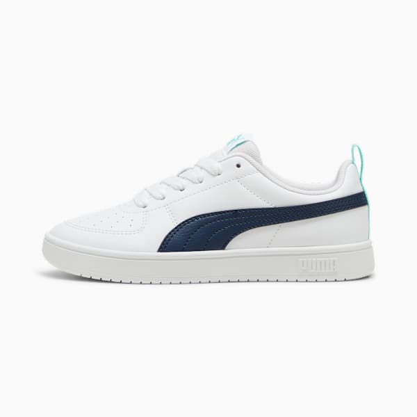Rickie Youth Trainers, PUMA White-Mint-Club Navy, large-MEX