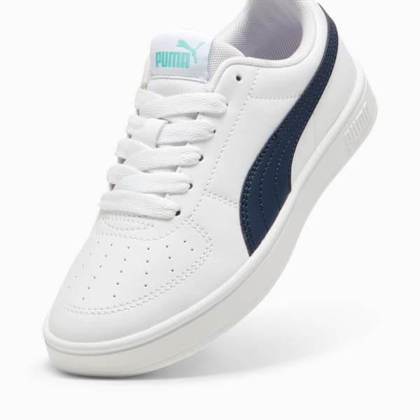 Rickie Youth Trainers, PUMA White-Mint-Club Navy, large-MEX