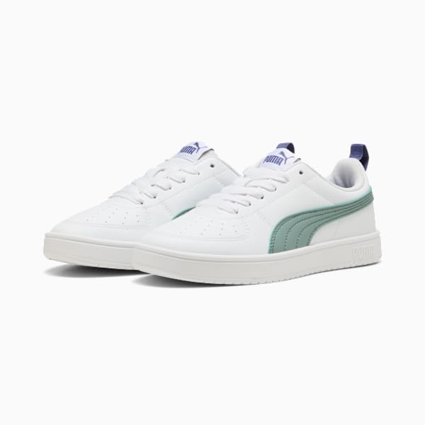 Rickie Youth Trainers, PUMA White-Green Moon-Blue Crystal, large-ZAF