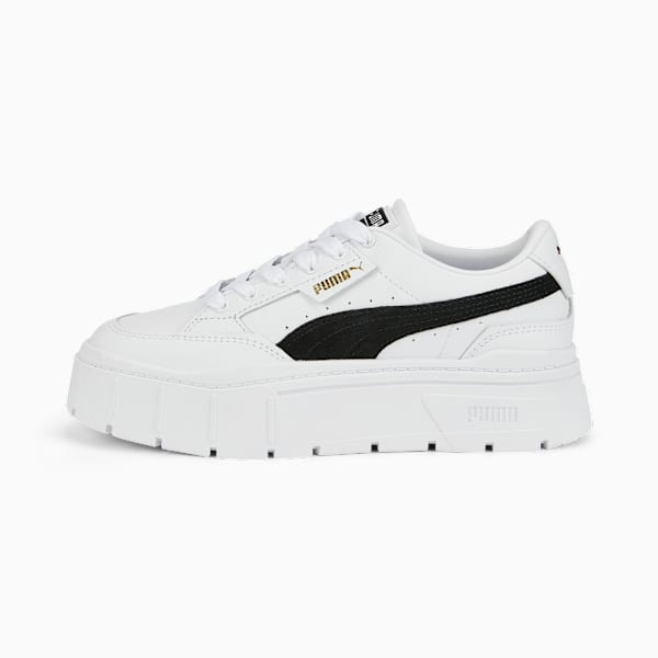 Tenis Mayze Stack para mujer, Puma White-Puma Black, large-MEX