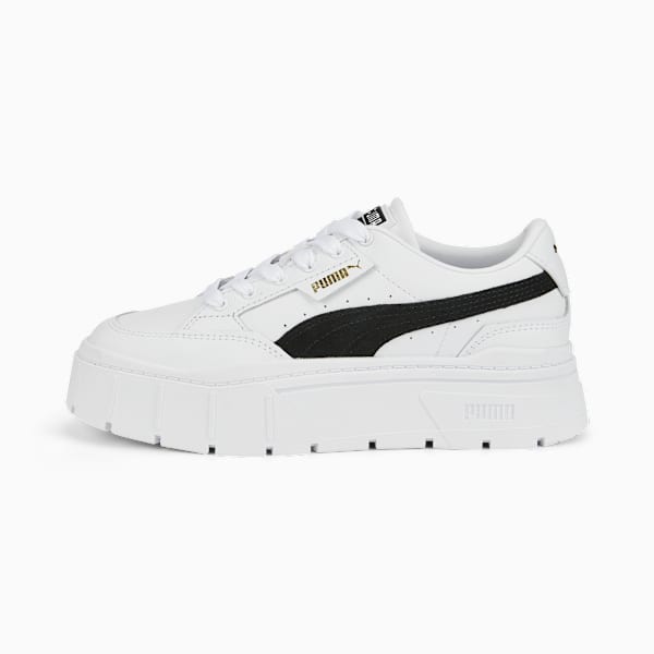 Mayze Stack Sneakers Women, Puma White-Puma Black, large-ZAF