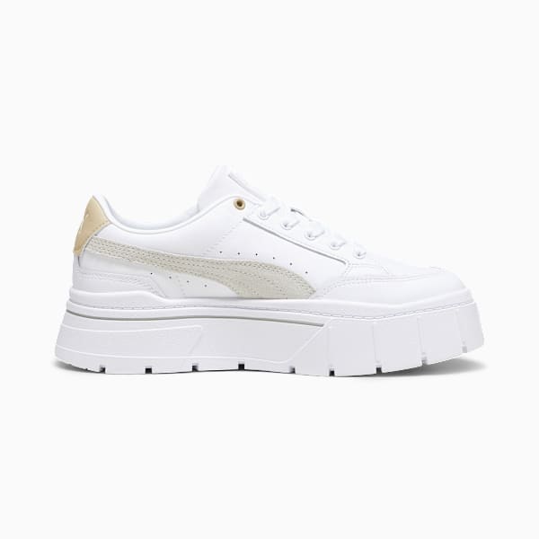 Mayze Stack Sneakers Women, PUMA White-Sedate Gray, large-ZAF