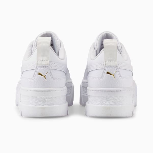 Tenis de cuero para Adolescente Mayze, Puma White-Puma Team Gold, large-MEX