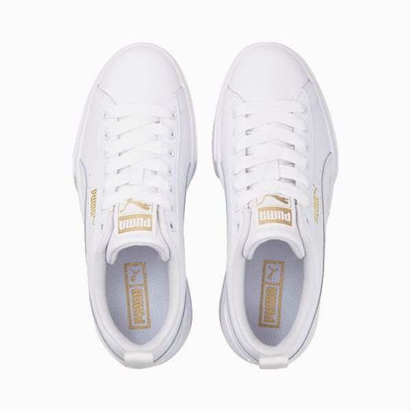 Tenis de cuero para Adolescente Mayze, Puma White-Puma Team Gold, large-MEX
