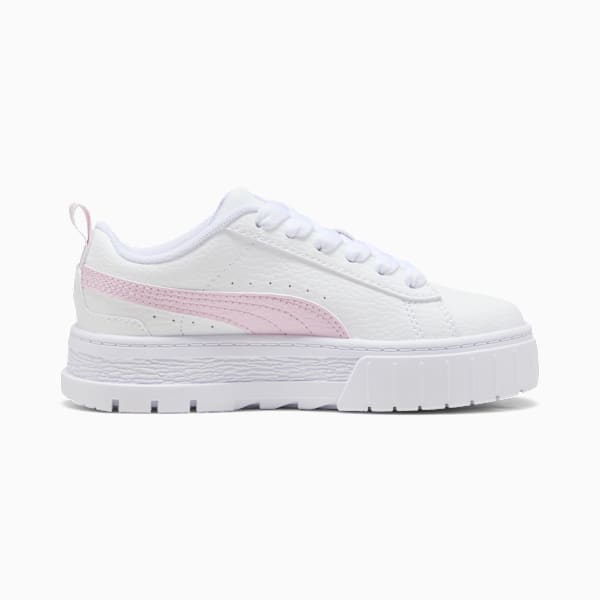 Tenis de cuero infantiles Mayze, PUMA White-Rose Mauve, large-MEX
