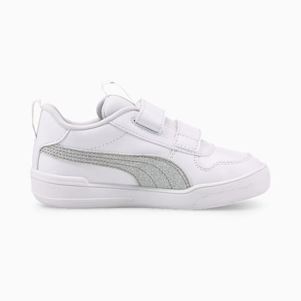 Tenis Multiflex Glitz Formstrip para niñas, Puma White-Puma Silver, large-MEX