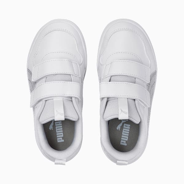 Tenis Multiflex Glitz Formstrip para niñas, Puma White-Puma Silver, large-MEX