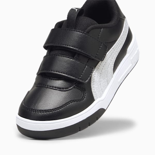 Tenis Multiflex Glitz Formstrip para niñas, PUMA Black-PUMA Silver, large-MEX