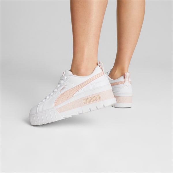 Mayze Wedge Sneakers Women, Puma White-Rose Quartz, large-ZAF