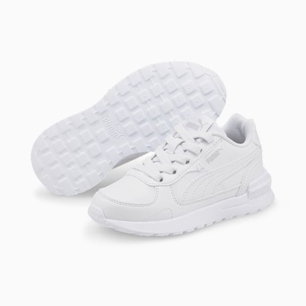 Zapatillas Graviton SL AC para niños ADP, Puma White-Puma White-Gray Violet, large-ARG