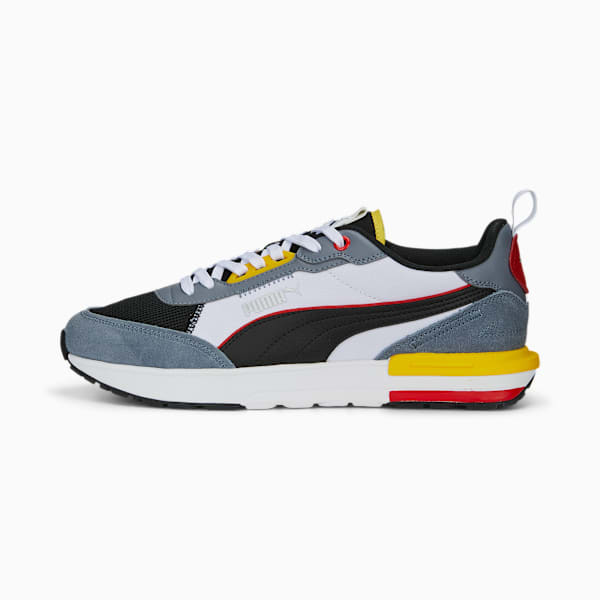 Zapatillas PUMA R22 ADP, Gray Tile-PUMA Black-PUMA White-Pelé Yellow, large-ARG