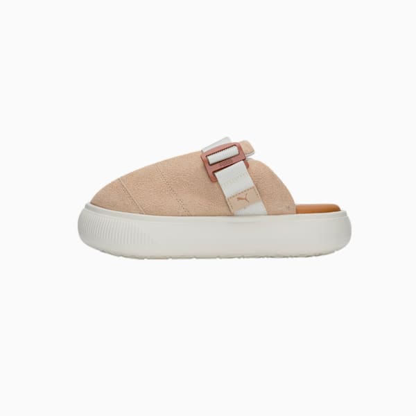 Suede Mayu Mule Sneakers Women, Light Sand-Pristine-Desert Tan, large-ZAF