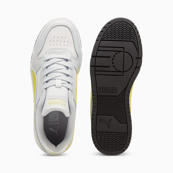 RBD Game Low Sneakers Youth, Silver Mist-Lime Sheen-PUMA Black, large-ZAF
