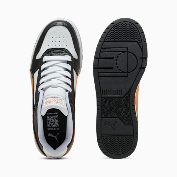 RBD Game Low Sneakers Youth, PUMA Black-Dark Poppy-Puma White, large-ZAF