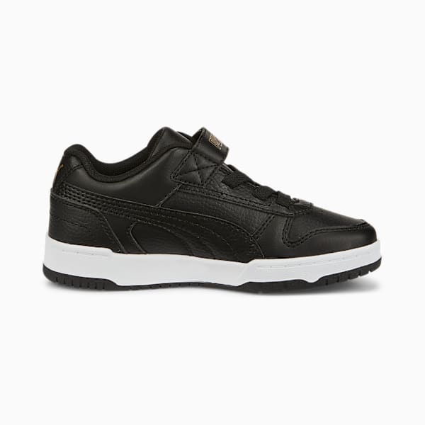 RBD Game Low Sneakers Kids, Puma Black-Puma Black-Puma Team Gold-PUMA White, large-ZAF