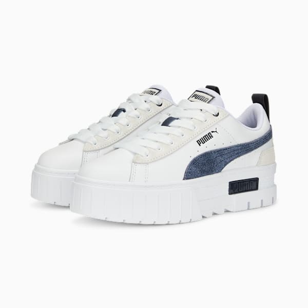 Mayze Mix Women's Sneakers, Puma White-Parisian Night, large-ZAF