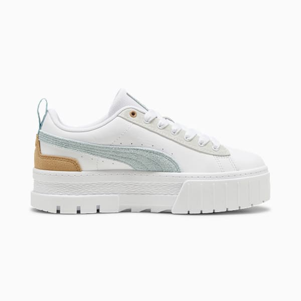 Zapatillas Mayze Mix para mujer, PUMA White-Turquoise Surf, large-ARG