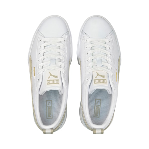 Zapatillas Mayze Lth para mujer, PUMA White-Peyote, large-ARG