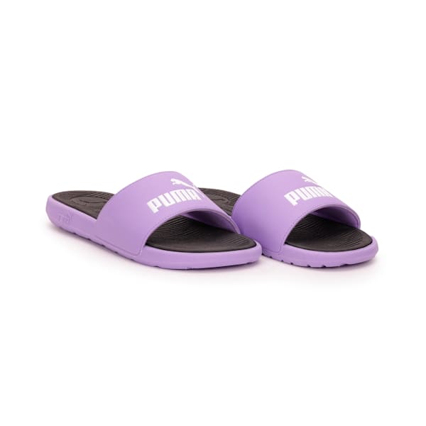 Cool Cat 2.0 Slides Women, Lavender Alert-PUMA White-PUMA Black, large-MEX