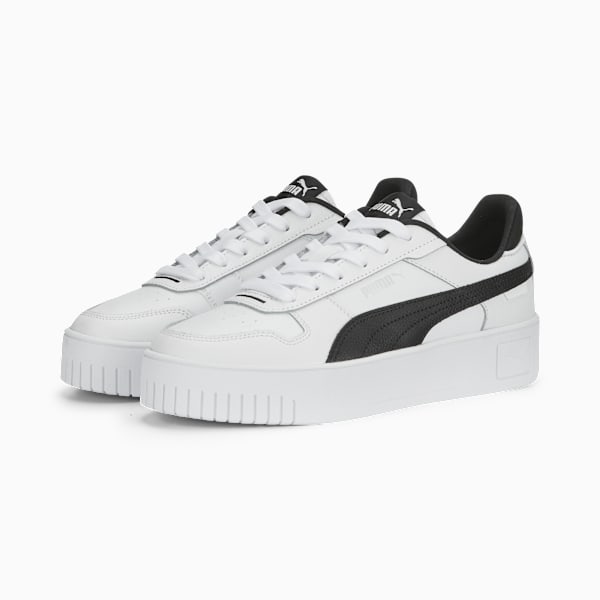 Tenis para mujer Carina Street, PUMA White-PUMA Black-PUMA Silver, large-MEX