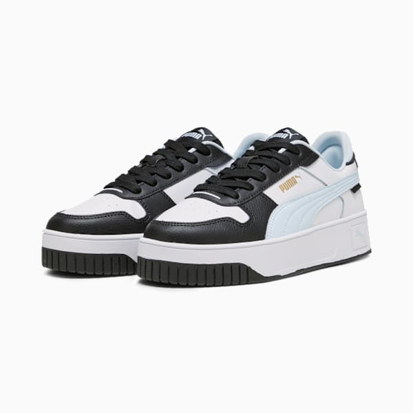Carina Street Sneakers Women, PUMA White-Icy Blue-PUMA Black, large-ZAF
