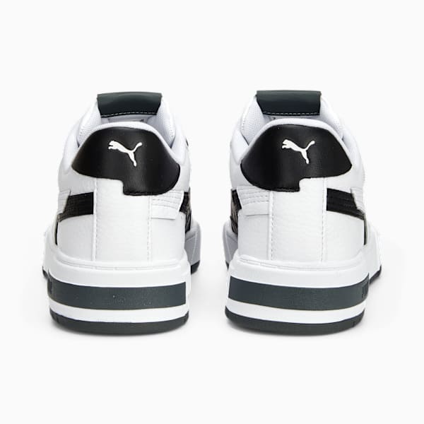 CA Pro Glitch Leather Sneakers, PUMA White-PUMA Black-Feather Gray, large-MEX