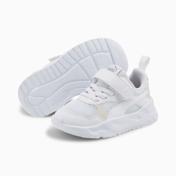Zapatillas para bebés Trinity, PUMA White-PUMA White-PUMA Silver, large-ARG