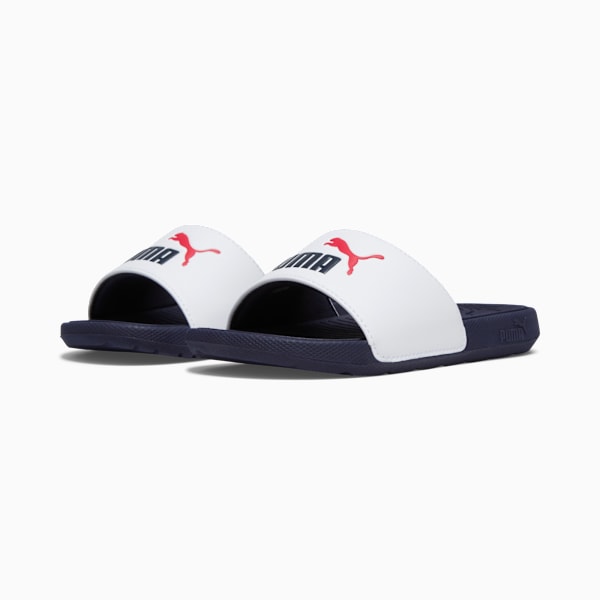 Sandalias infantiles Cool Cat 2.0, PUMA White-PUMA Navy-For All Time Red, large-ARG