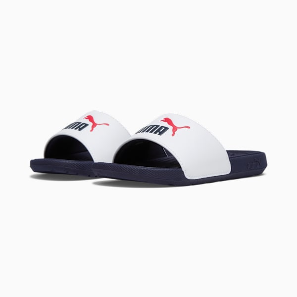 Sandalias Infantiles Cool Cat 2.0, PUMA White-PUMA Navy-For All Time Red, large-MEX