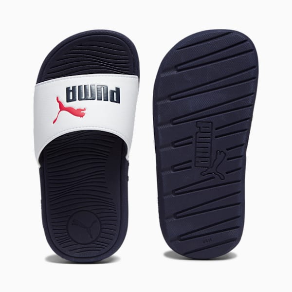 Sandalias Infantiles Cool Cat 2.0, PUMA White-PUMA Navy-For All Time Red, large-MEX