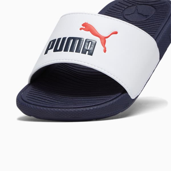 Sandalias Infantiles Cool Cat 2.0, PUMA White-PUMA Navy-For All Time Red, large-MEX