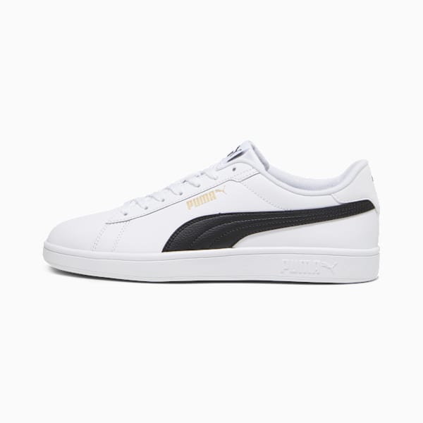 Smash 3.0 L Sneakers, PUMA White-PUMA Black-PUMA Gold, large-ZAF