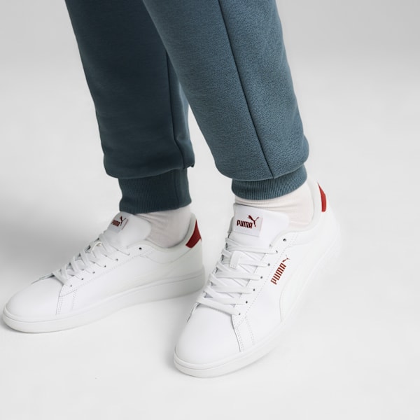 Smash 3.0 L Sneakers, PUMA White-Intense Red, large-MEX