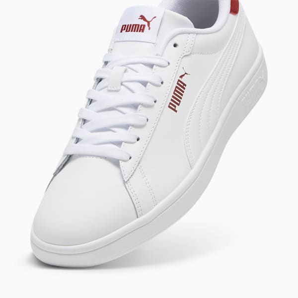 Smash 3.0 L Sneakers, PUMA White-Intense Red, large-MEX