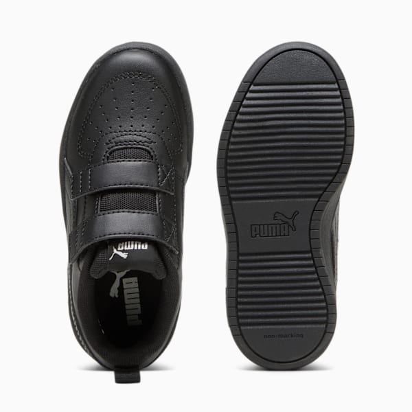 Tenis para niños PUMA Rickie V, PUMA Black-PUMA Black-Glacial Gray, large-MEX