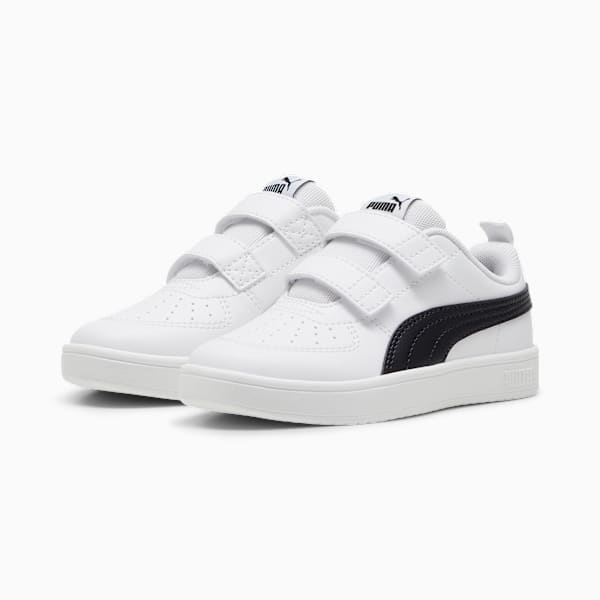 Tenis PUMA Rickie para niños, PUMA White-PUMA Black, large-MEX