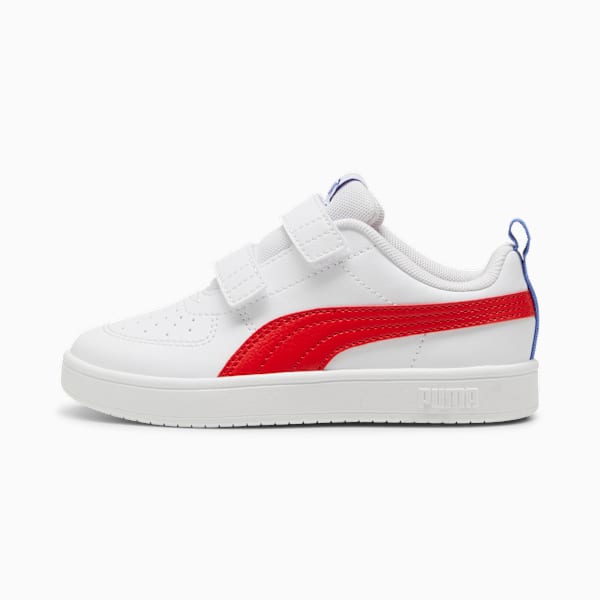 Tenis PUMA Rickie para niños, PUMA White-For All Time Red-Dazzling Blue, large-MEX