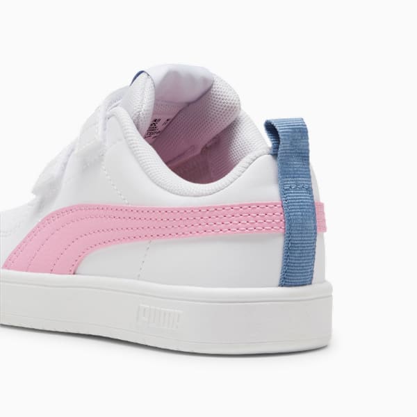 PUMA Rickie V Sneakers Kids, PUMA White-Pink Lilac-Zen Blue, large-MEX