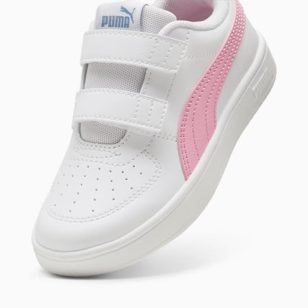 PUMA Rickie V Sneakers Kids, PUMA White-Pink Lilac-Zen Blue, large-MEX