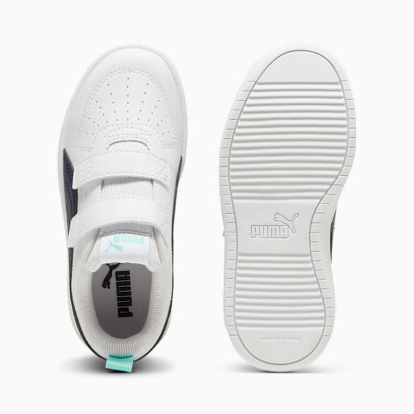 Tenis para niños PUMA Rickie V, PUMA White-Club Navy-Mint, large-MEX
