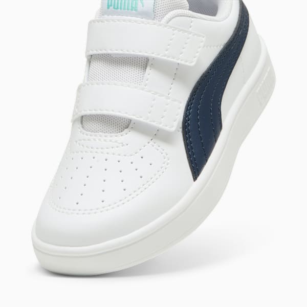 Tenis para niños PUMA Rickie V, PUMA White-Club Navy-Mint, large-MEX